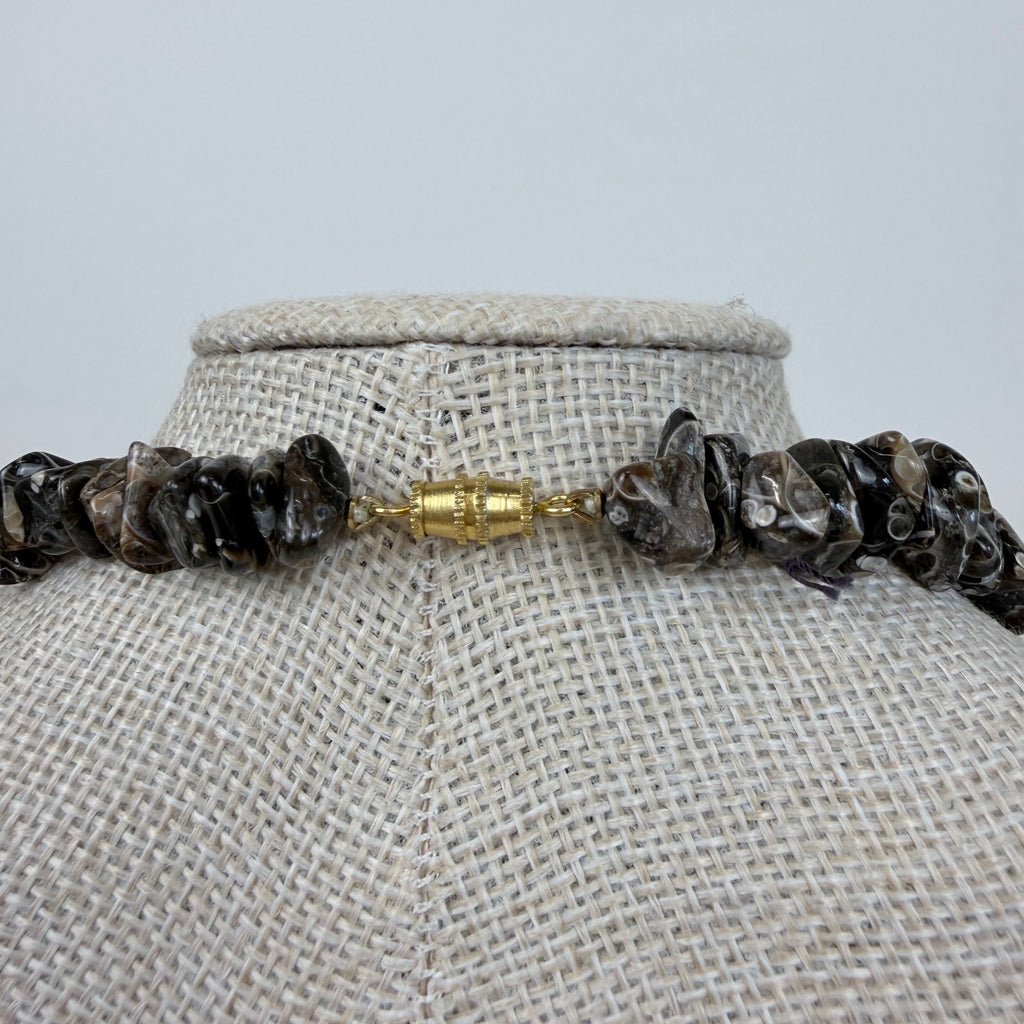 Tumbled Rhodonite Necklace