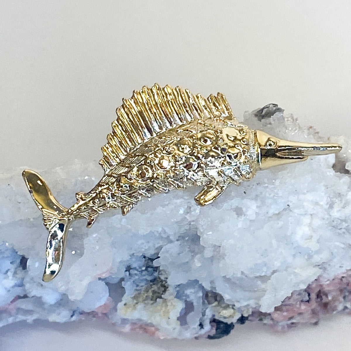 Swordfish Pin Vintage Costume Jewelry Brand Gerry's Gold-Tone Brooch