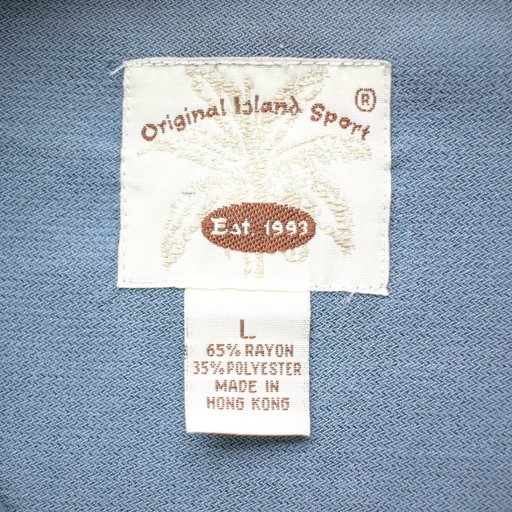 Vintage Powder Blue Button Up Size Large
