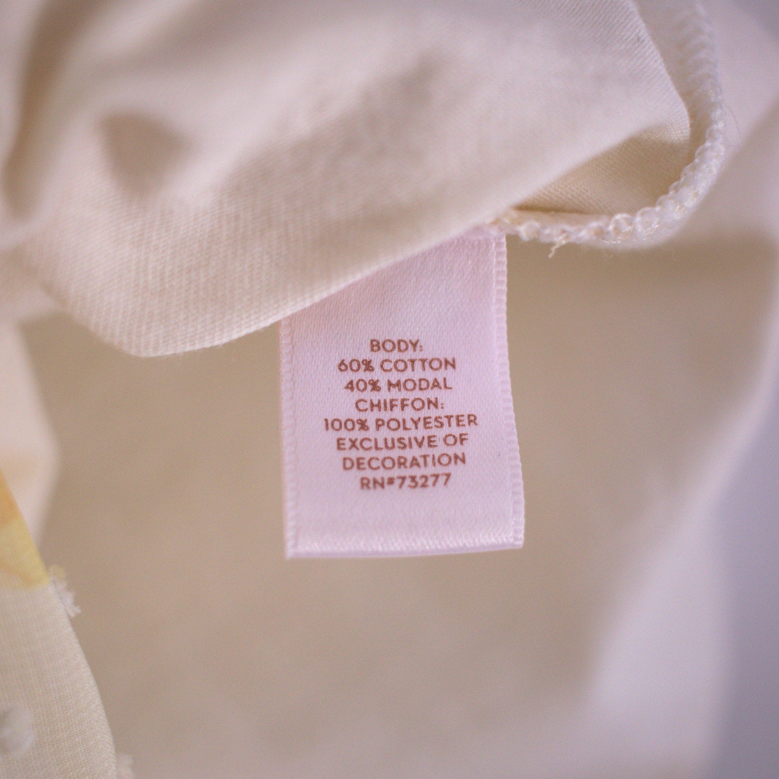 Yellow Floral Top Size Small