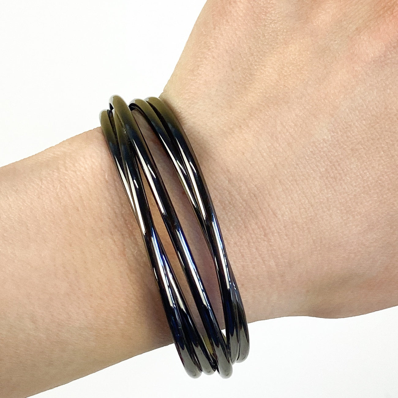 Gunmetal Gray Cuff Bracelet