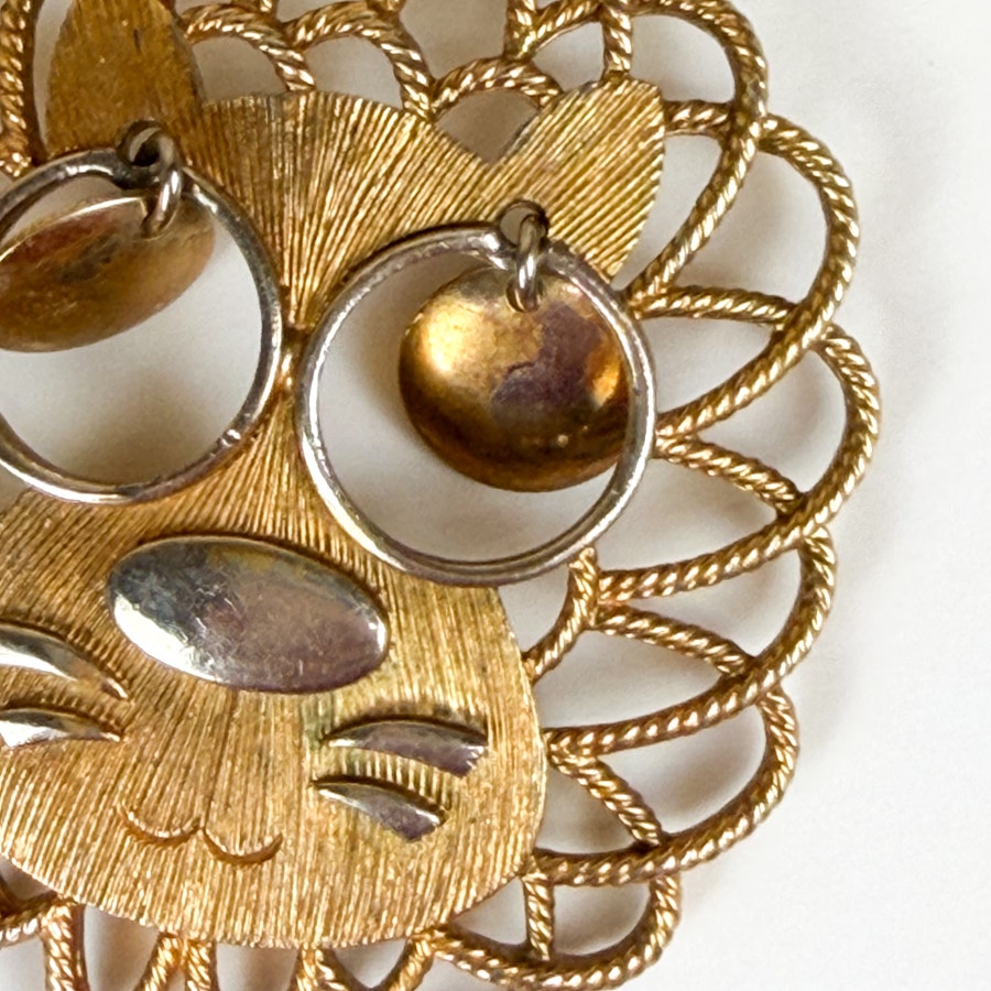 70s-80s Boho Lion Pendant