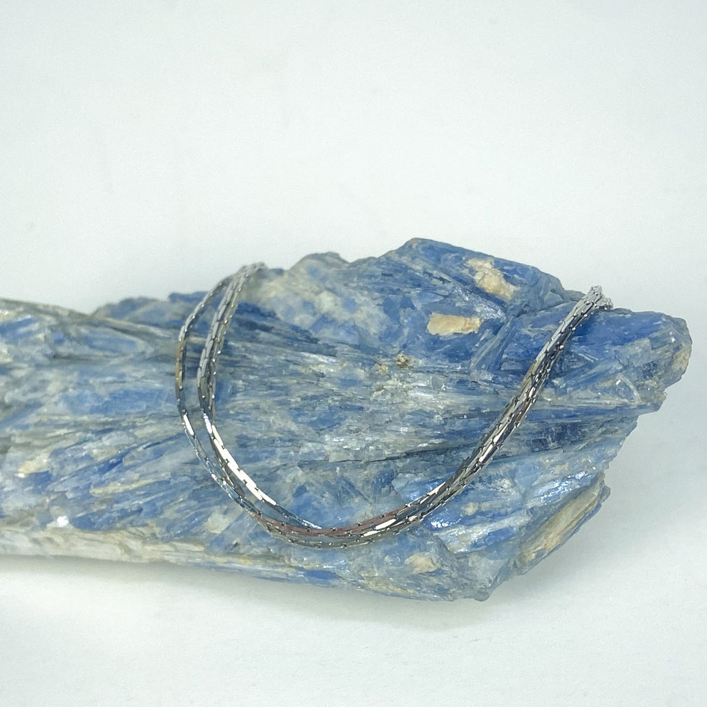 Silver Tone Multi Strand Bracelet.