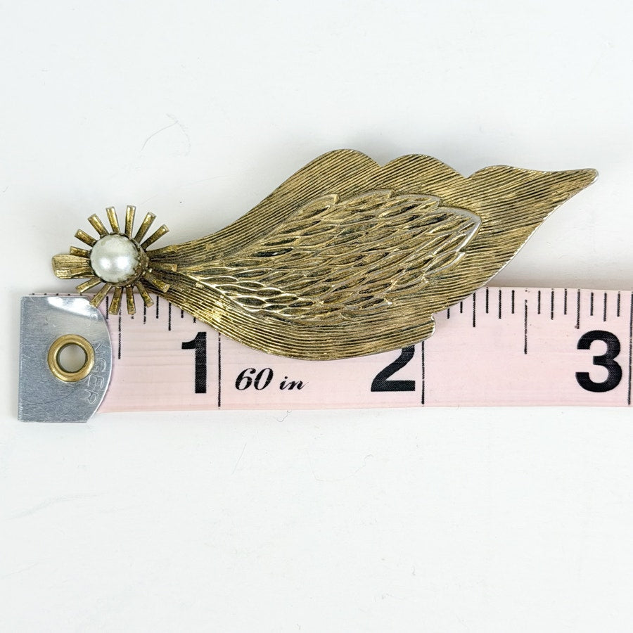Hair Clip Late 50s Gold-Tone