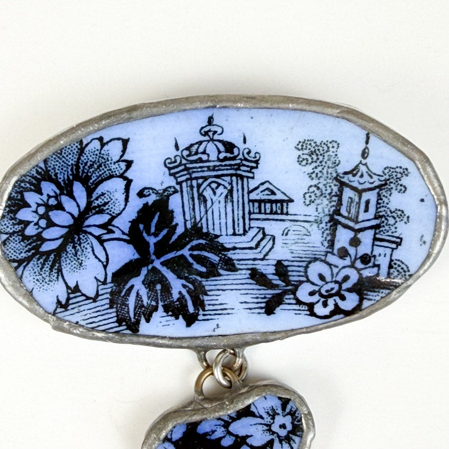 Handmade Vintage Ceramic Brooch