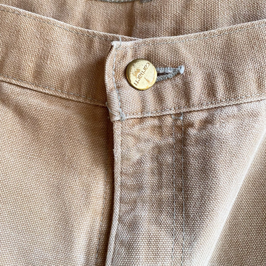 Carhartt Carpenter Pants Double Knee Vintage 90s Light Brown Tan Size 42