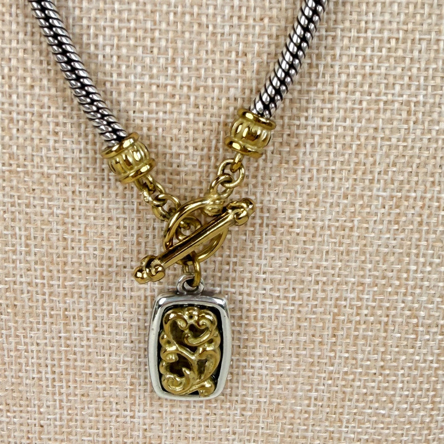 Brighton Two-Toned Charm Necklace