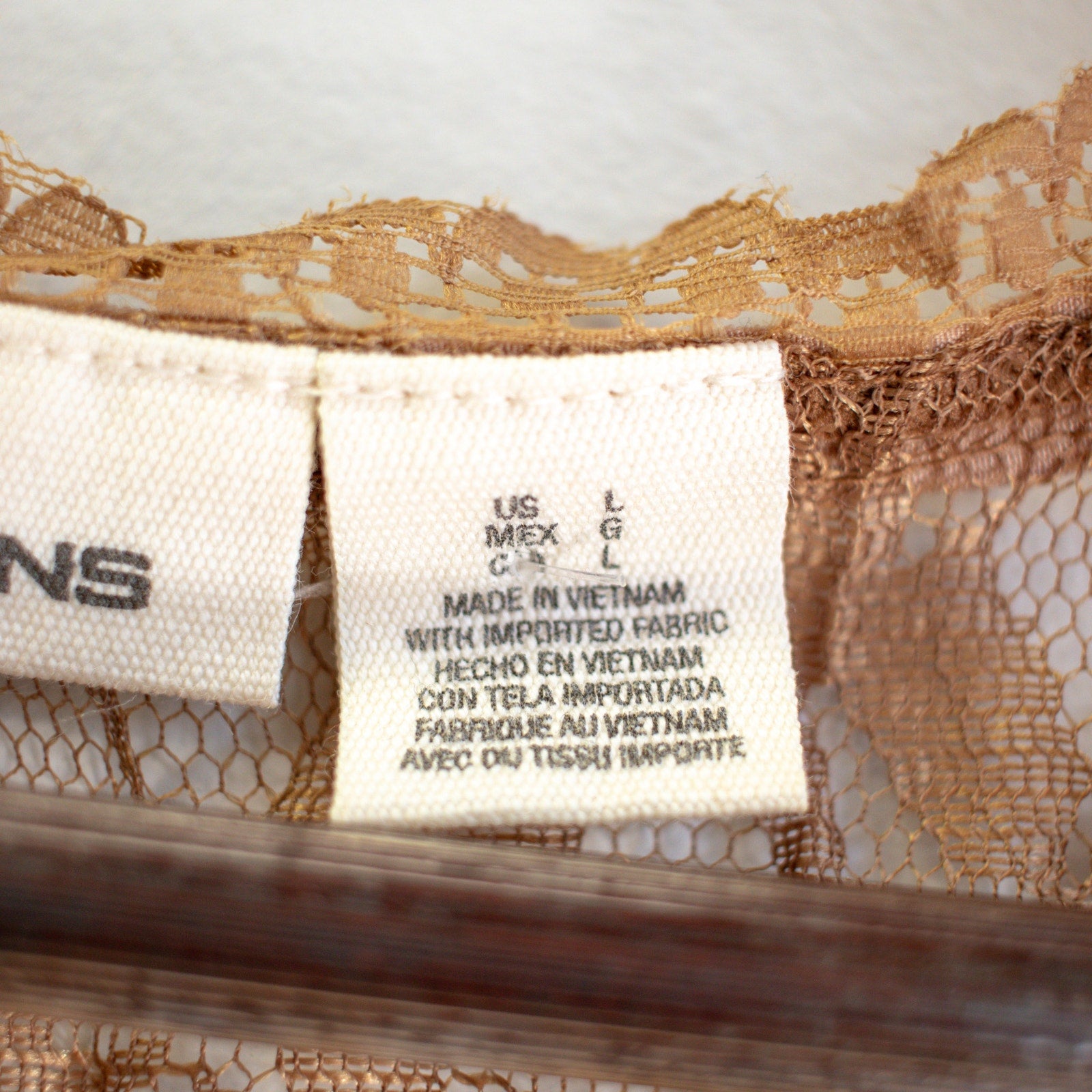 DKNY Jeans Lace Top Size Large