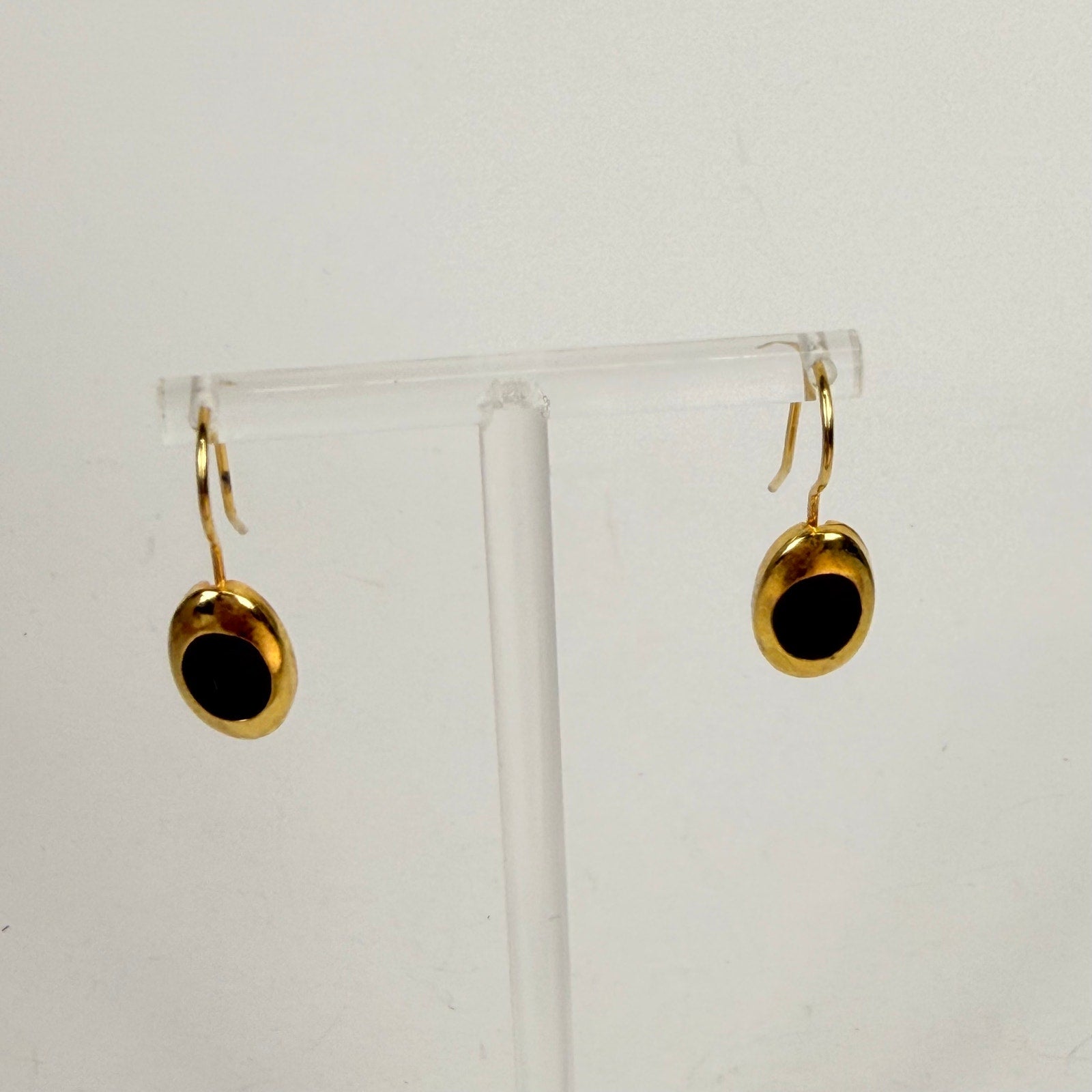 Gold Tone and Enamel Necklace & Earring Set