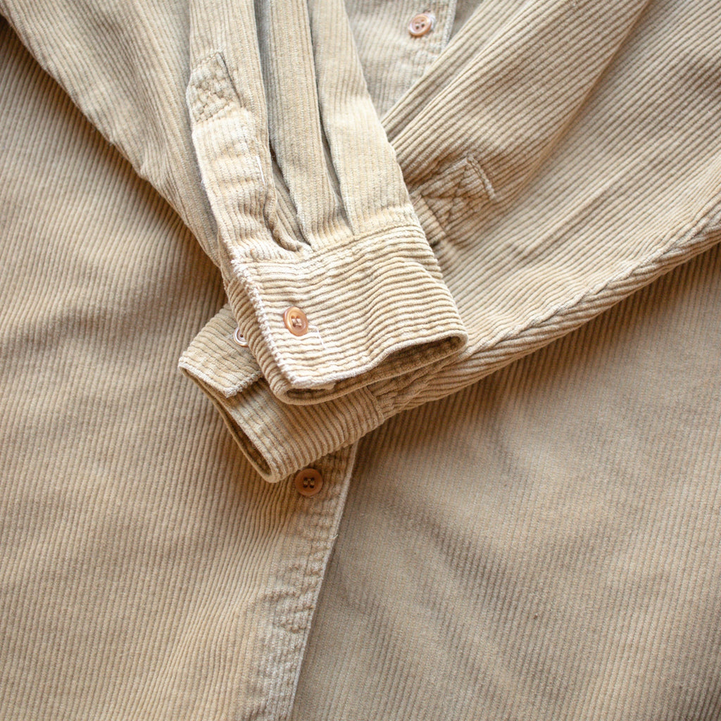 JL Plum Khaki Corduroy Button Up Size Small