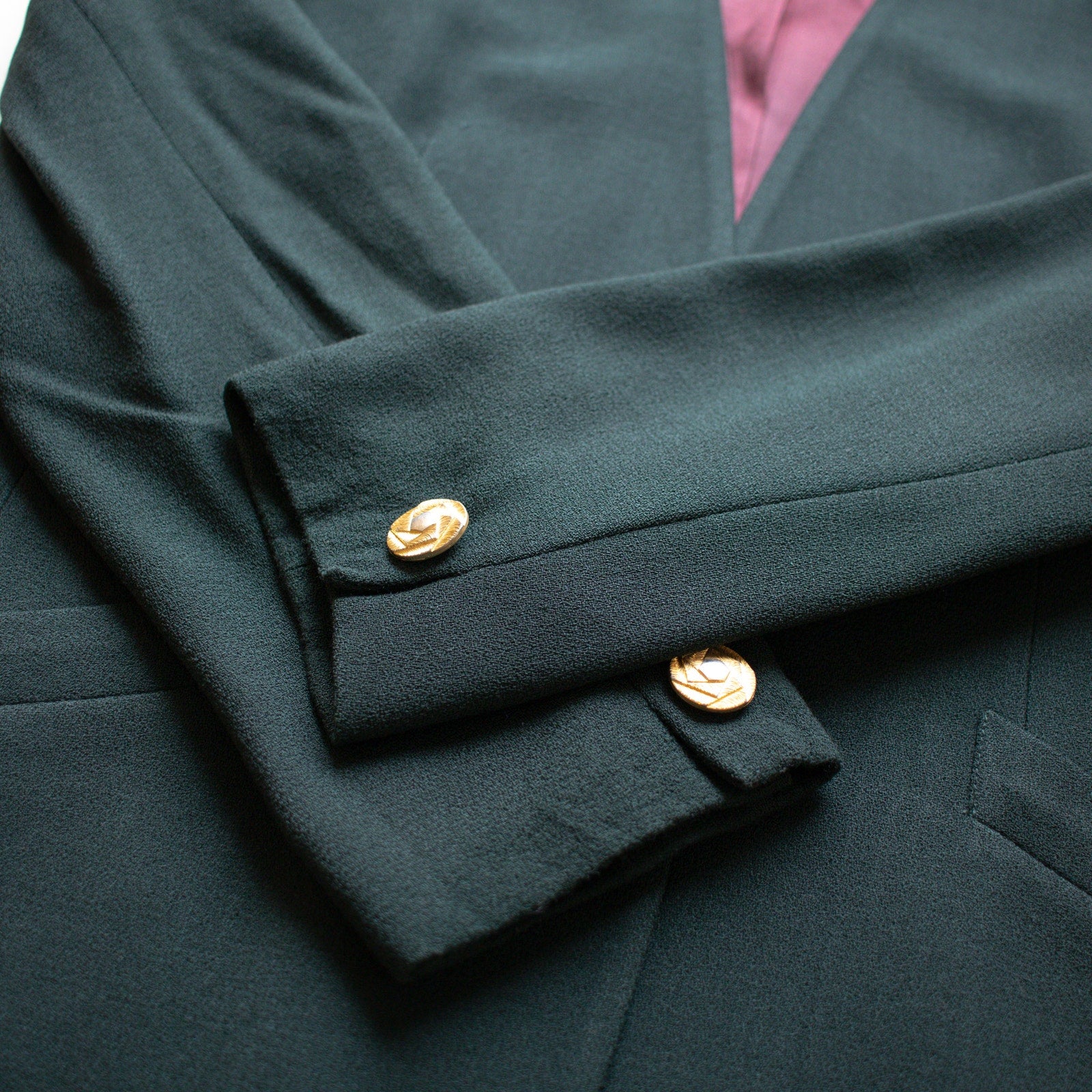 Jones New York Dark Forest Green Wool Women's Blazer Size 12