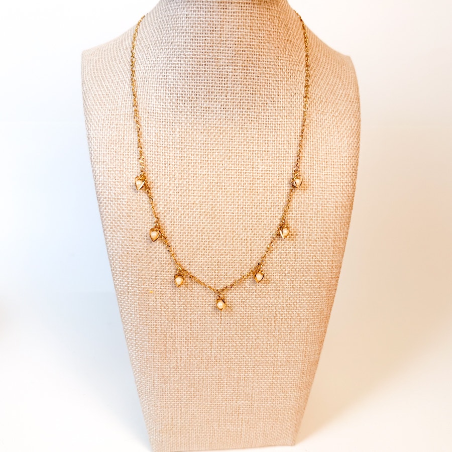 Avon Station Charm Necklace Gold-Tone