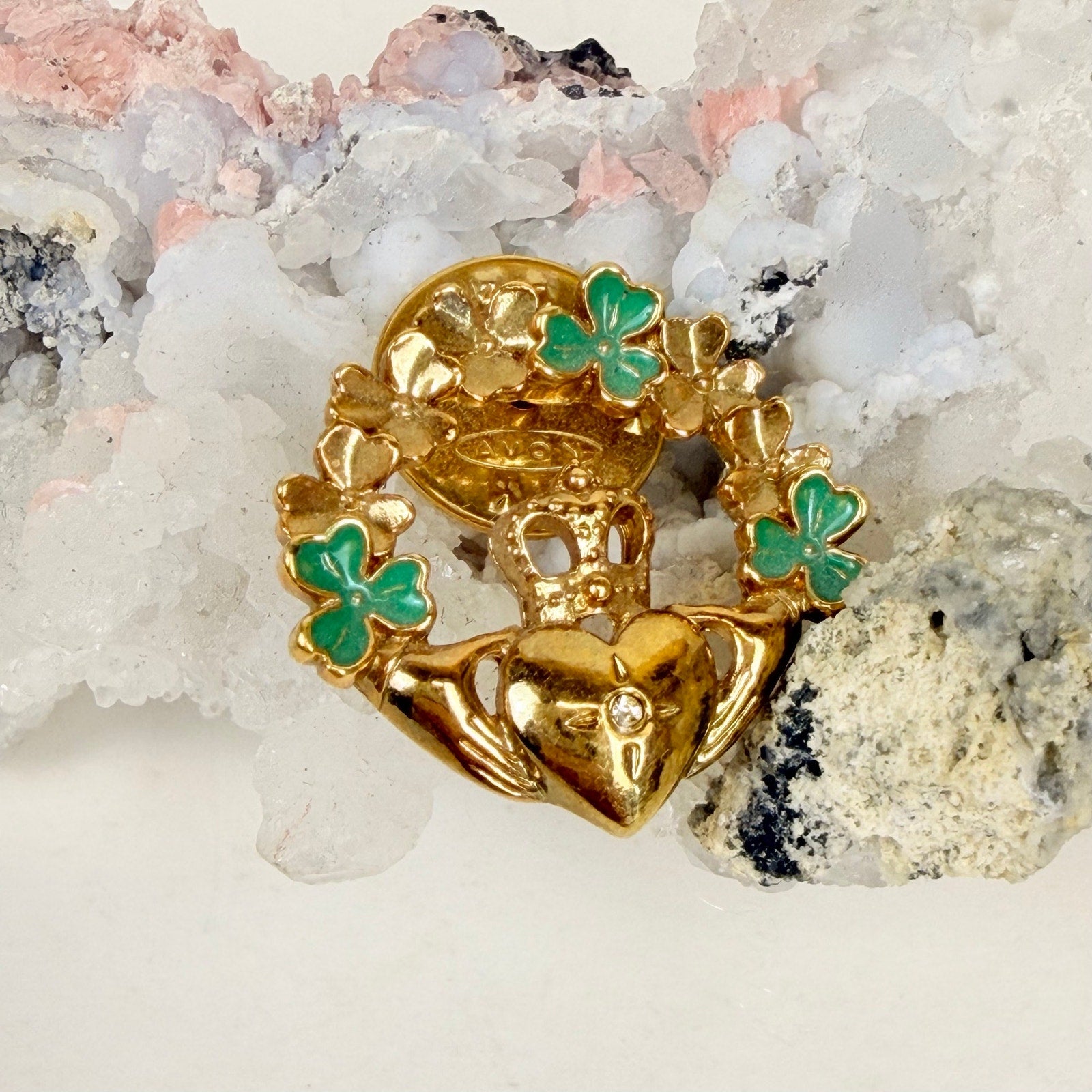Avon claddagh pin