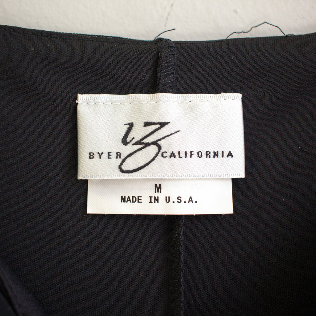 Y2K Black Beaded Layered Slip Dress Size Medium