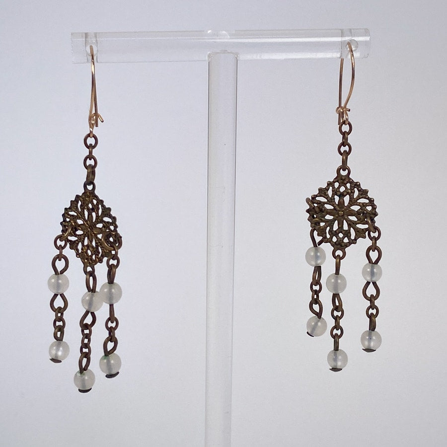 Boho Dangly Beaded Earrings