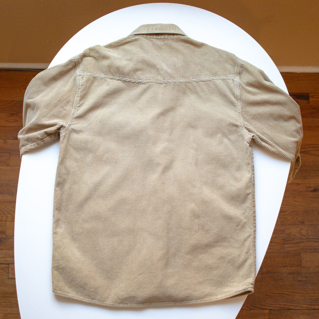 JL Plum Khaki Corduroy Button Up Size Small