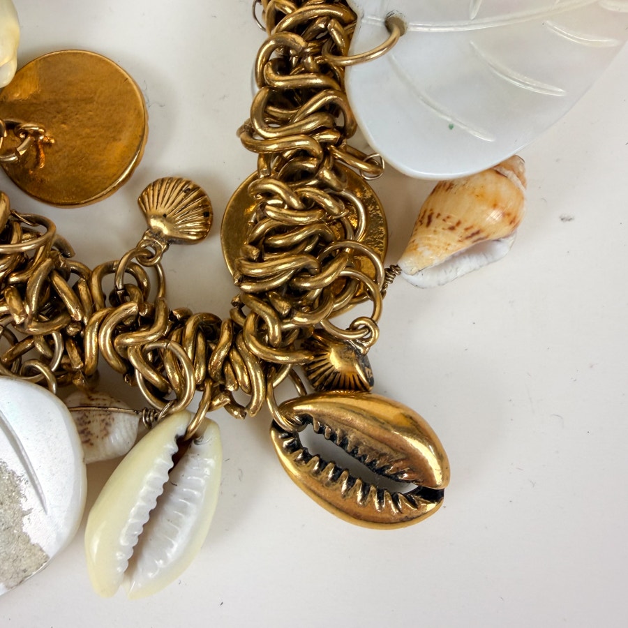 Seashell Vintage Stretch Charm Bracelet Mermaid Core Bracelet
