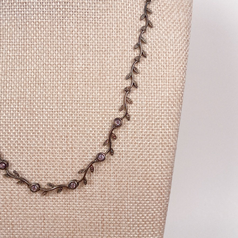 Sterling Silver and Amethyst Gemstone Necklace