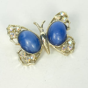 Butterfly Brooch Vintage Gold Tone