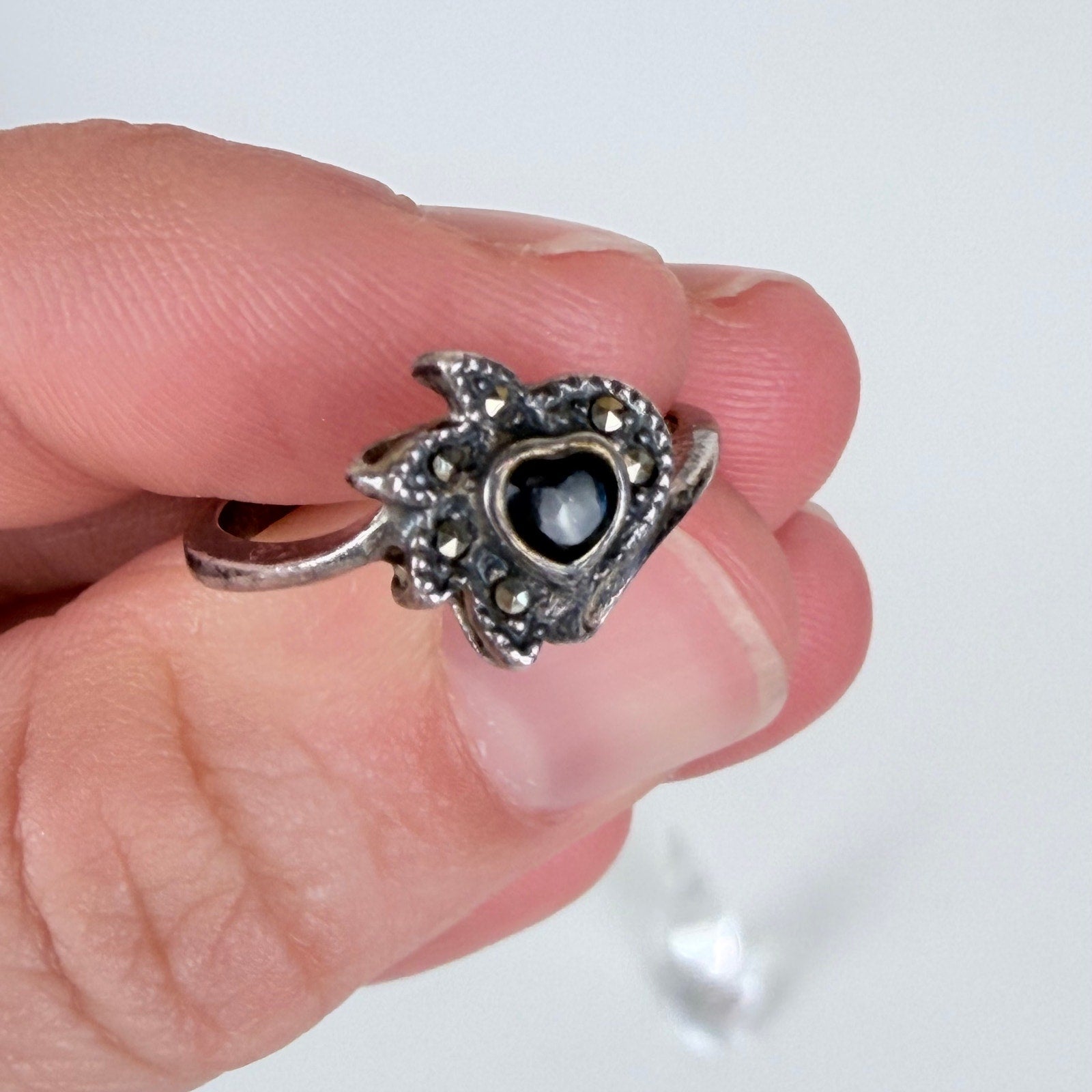 Vintage Whimsigoth Sterling Silver Ring