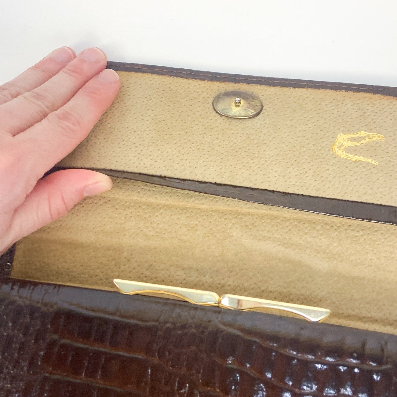 Brown Leather Wallet Pierre Cardin Vintage 80s