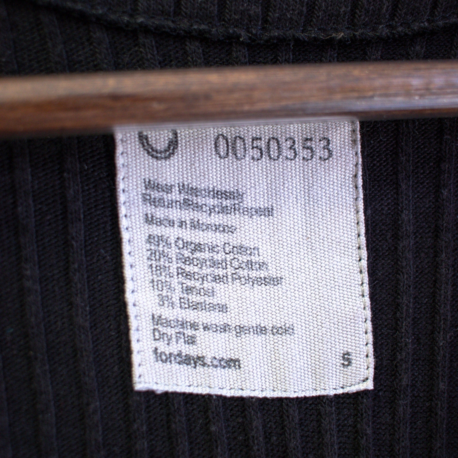 For days Black Ribbed Button-Down Dress Size Small