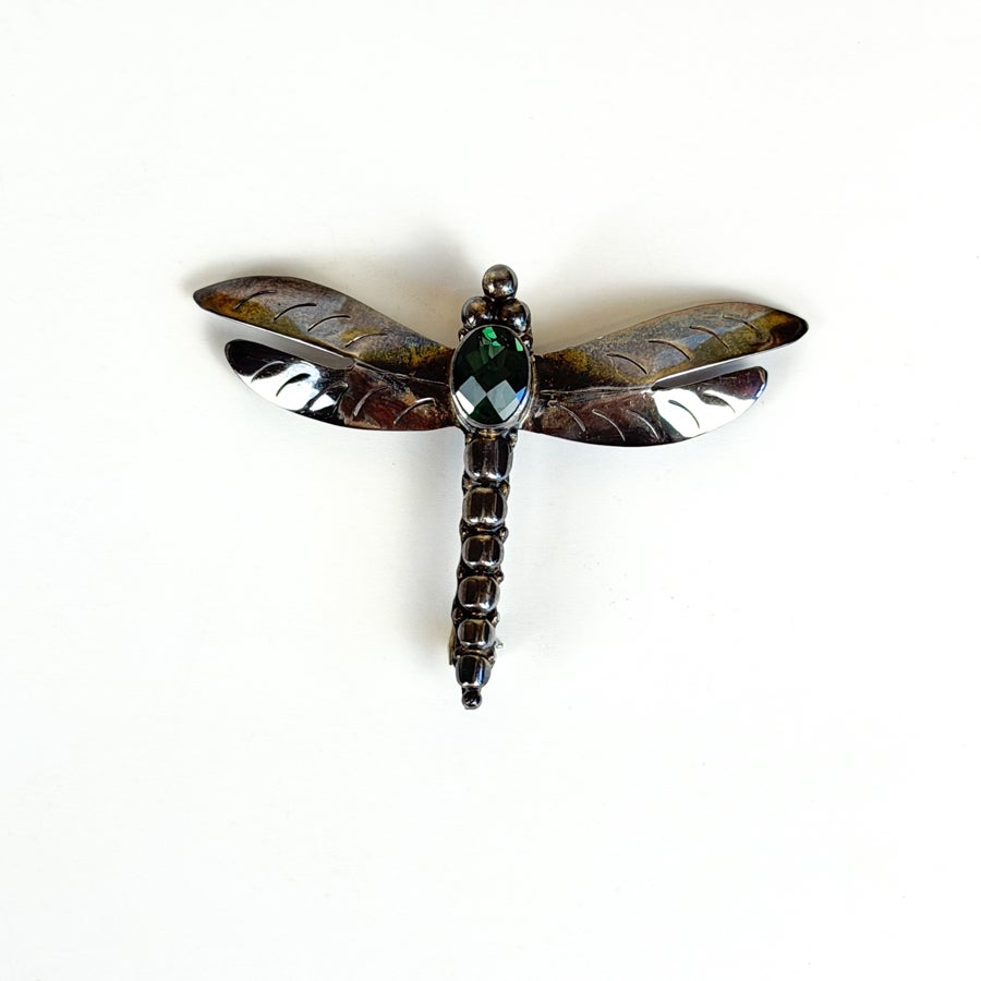 Sterling Silver Dragonfly Pendant Necklace