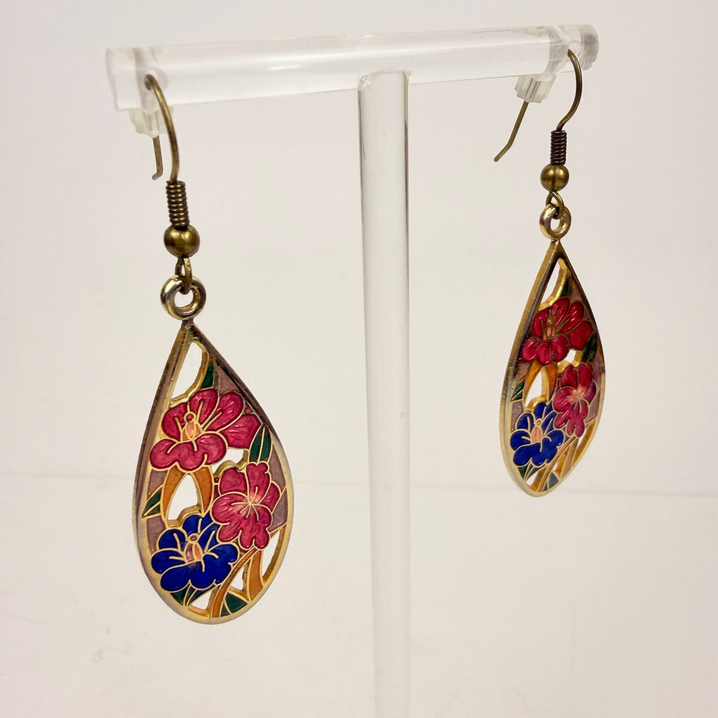 Lace Design Floral Earrings