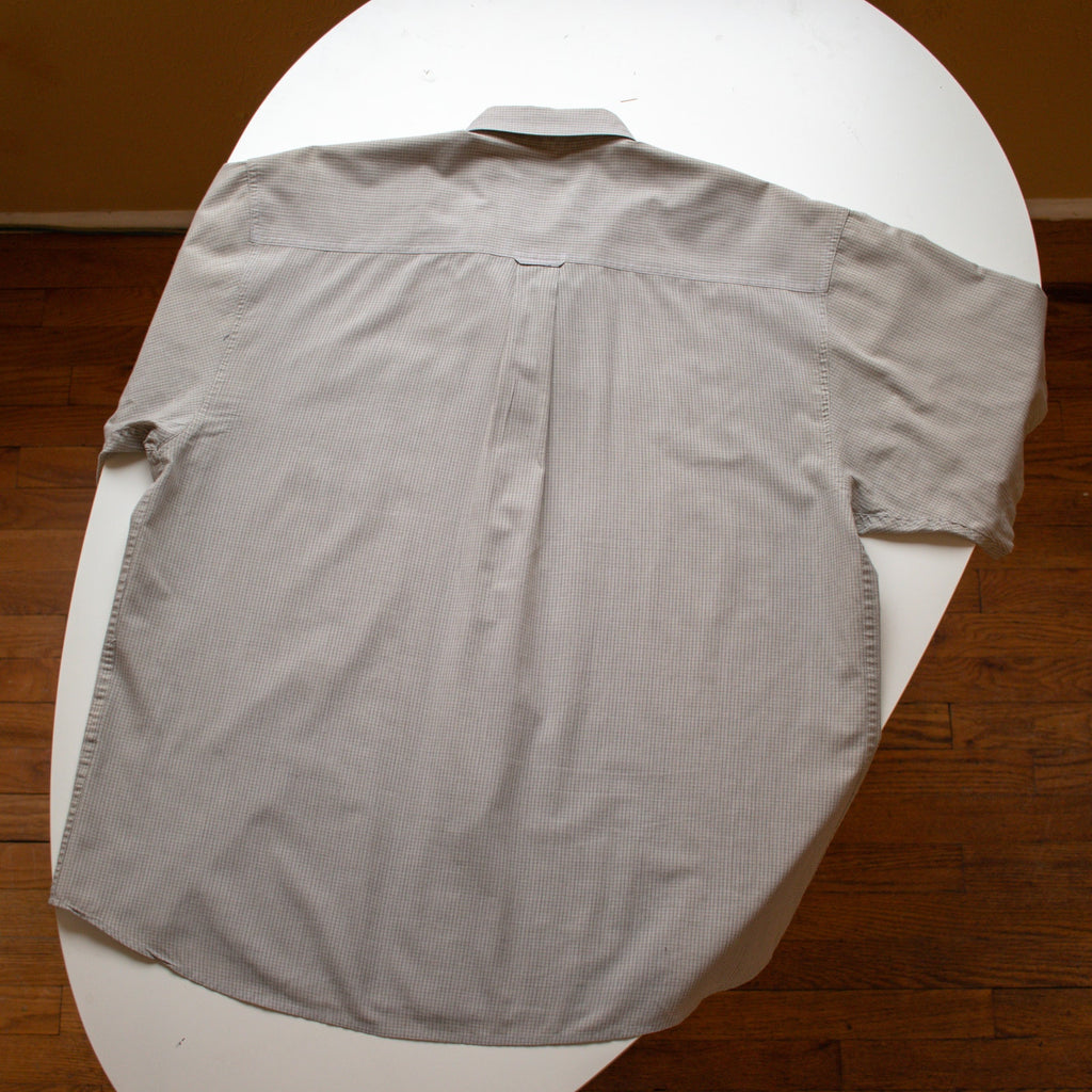Vintage 90s Gray Men's Button Down Size Large