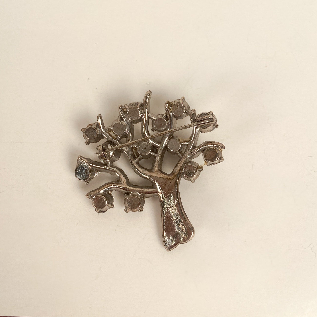 Tree of Life Rhinestone Brooch