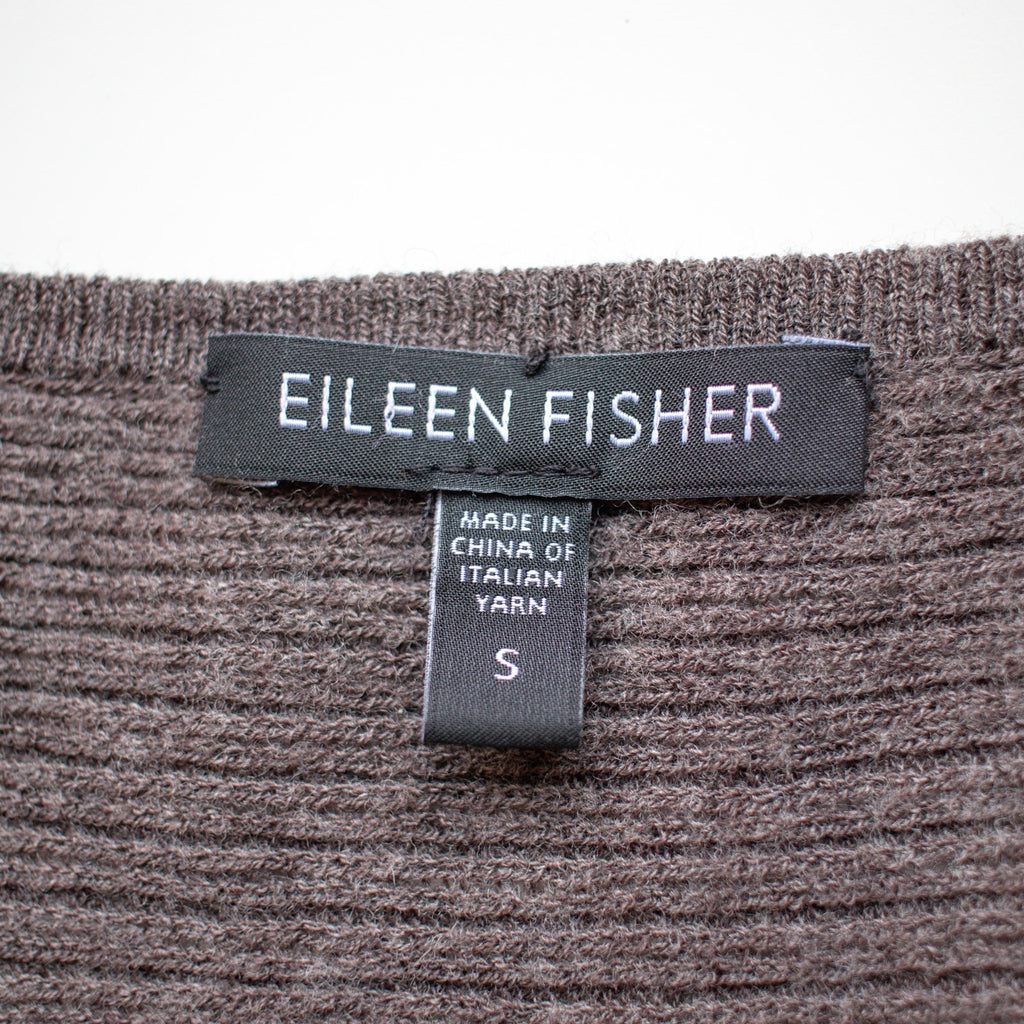 Eileen Fisher Washable Wool Zip-up Cardigan Size Small