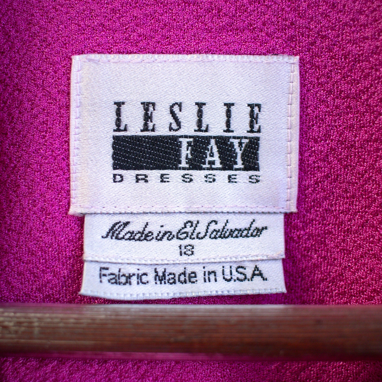 Leslie Fay Vintage Hot Pink Knit Blazer Size 18