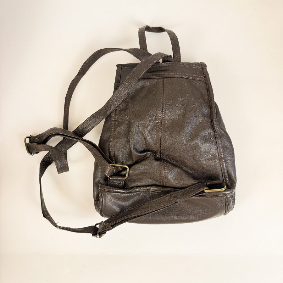 Brown Mini Backpack Vintage