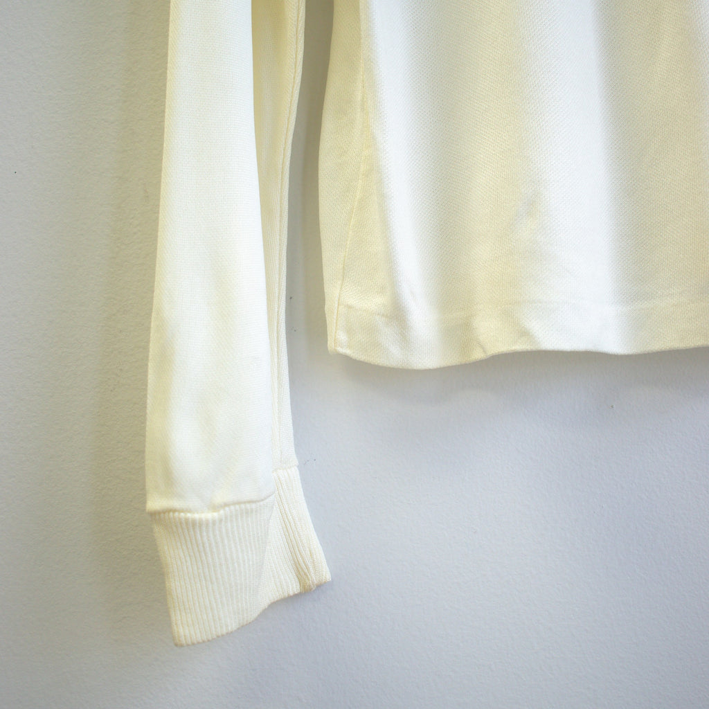 Vintage Long Line Cream Mock Neck Long Sleeve Size Large