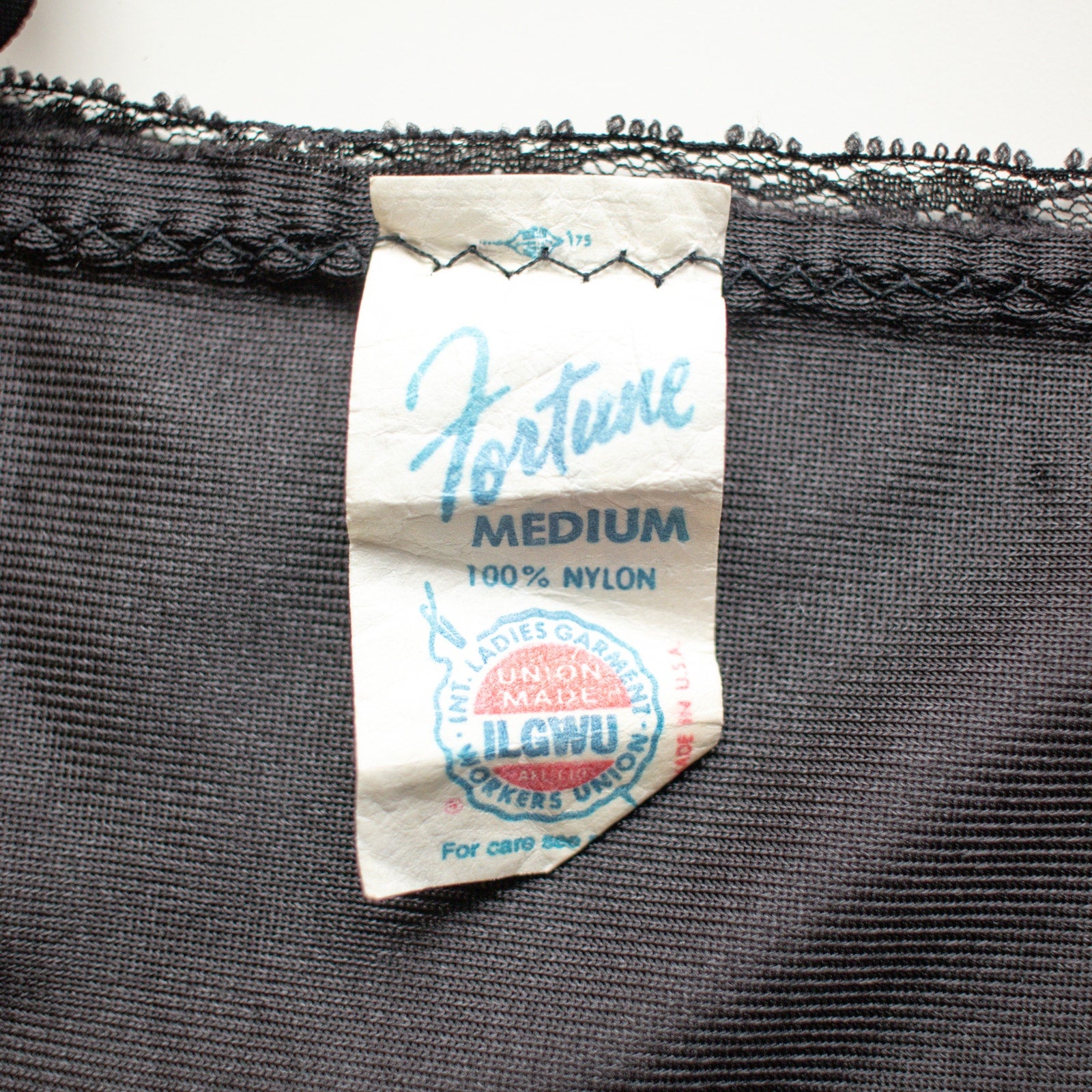 Union Made Vintage Black Lace Camisole