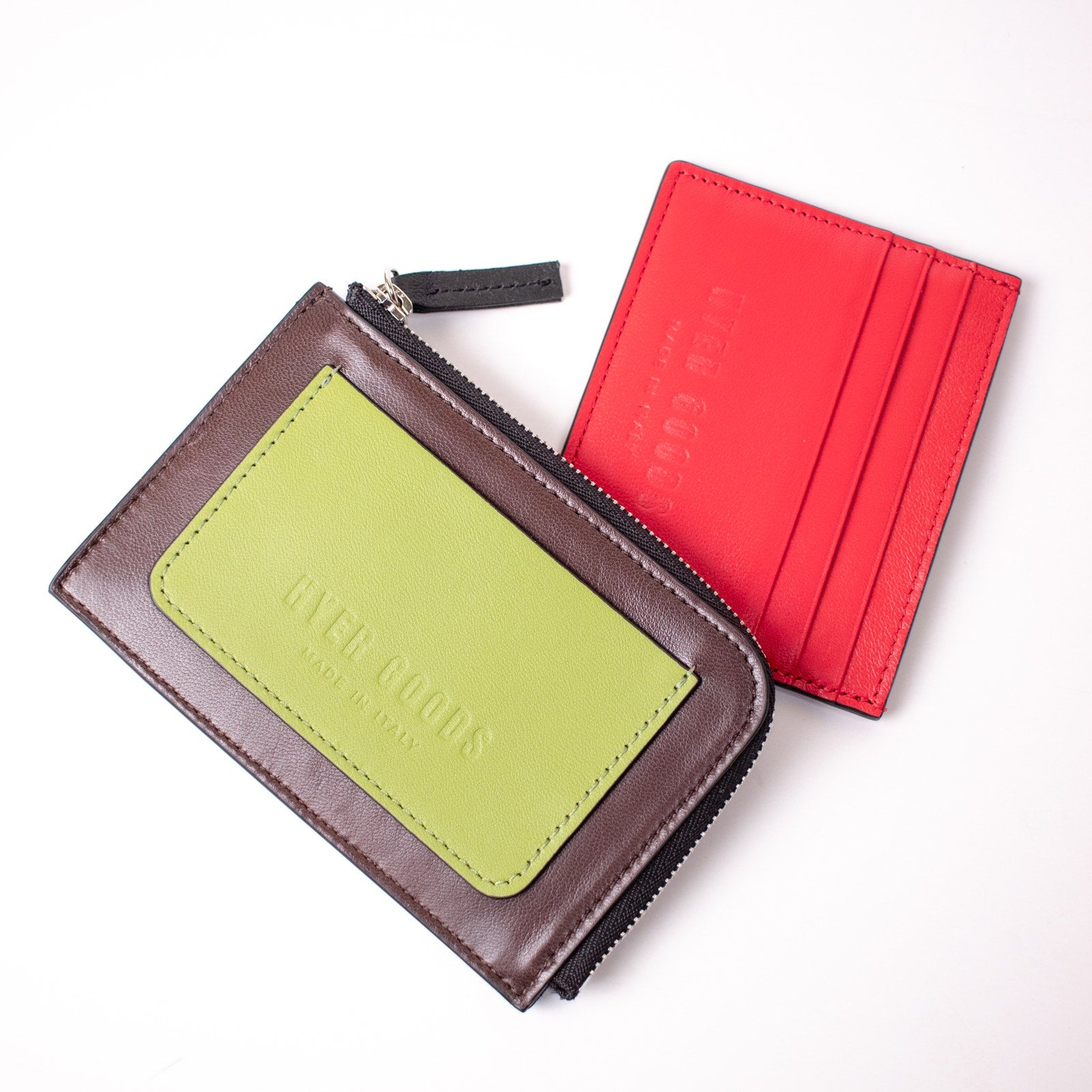 Hyer Goods Vert Anis Multi Piccolo Zipper Card Wallet