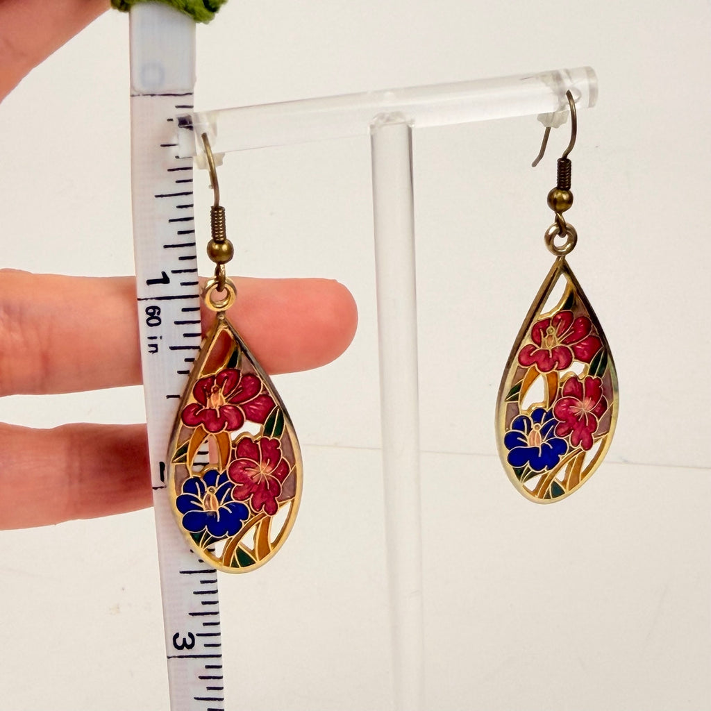 Lace Design Floral Earrings