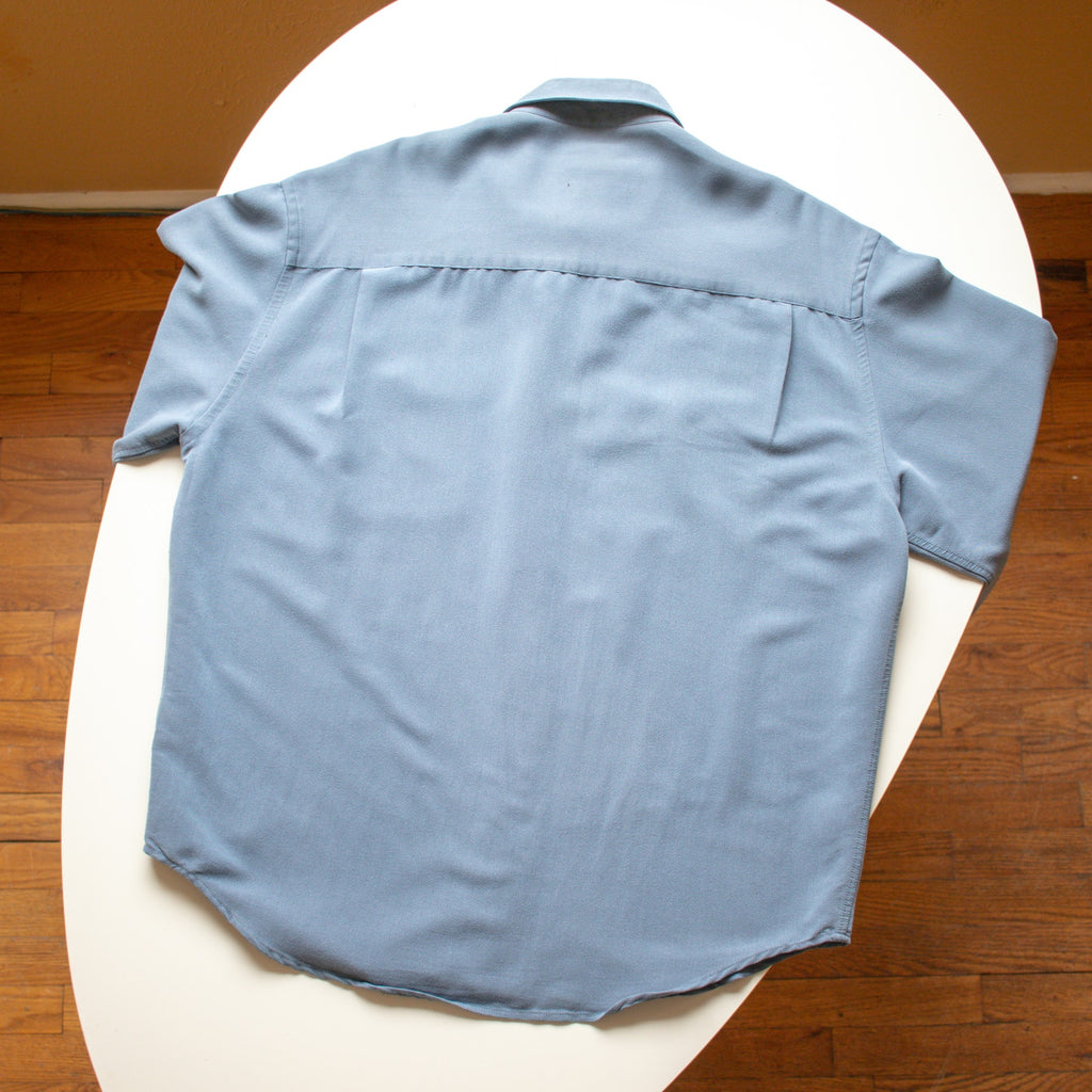 Vintage Powder Blue Button Up Size Large