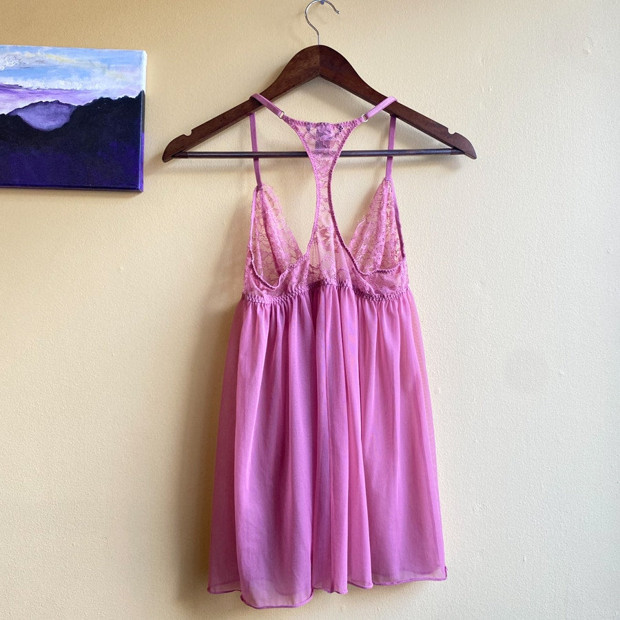 Babydoll Camisole Victoria's Secret Pink Lace Size Medium