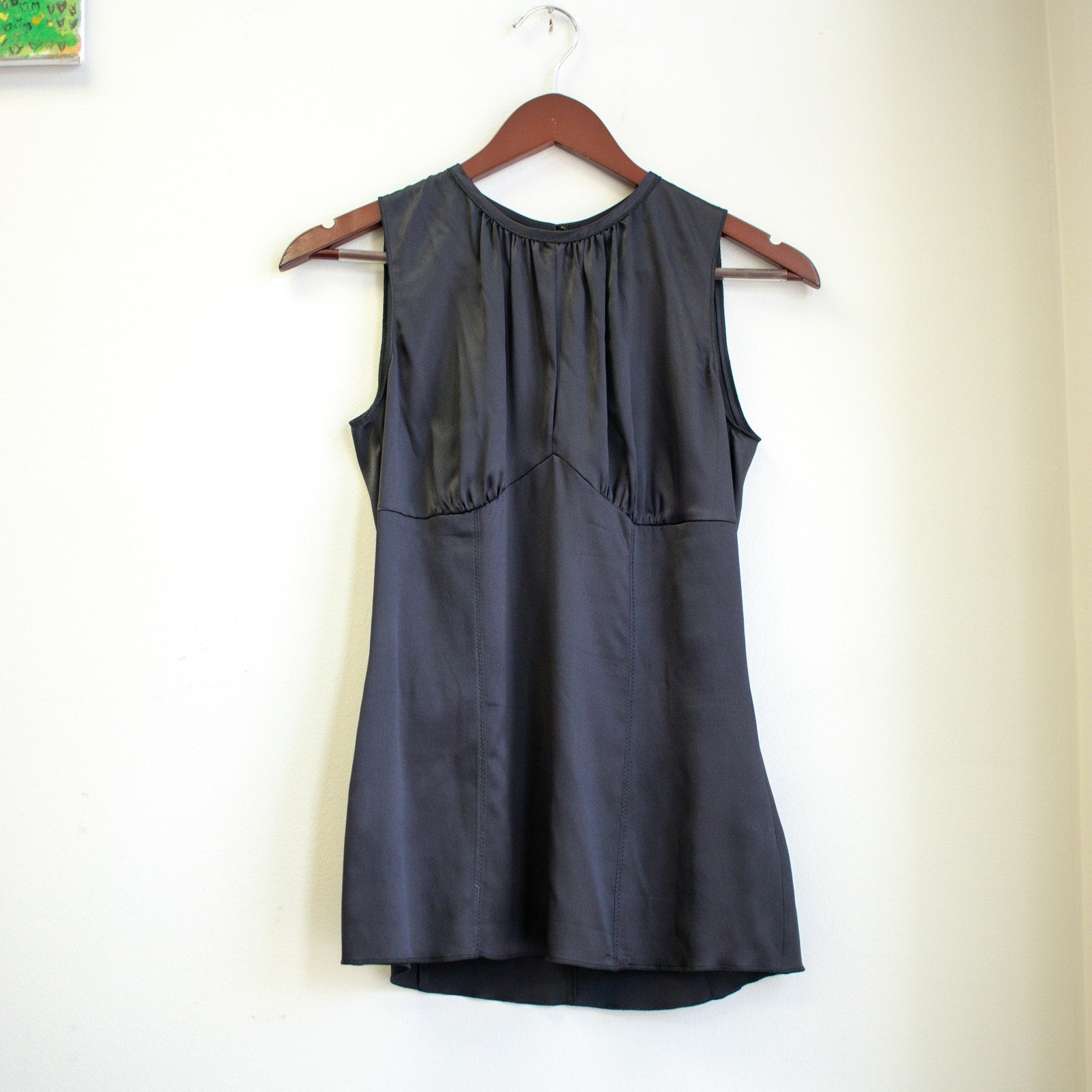 Dolce & Gabbana Black Silk Sleeveless Top Size 40