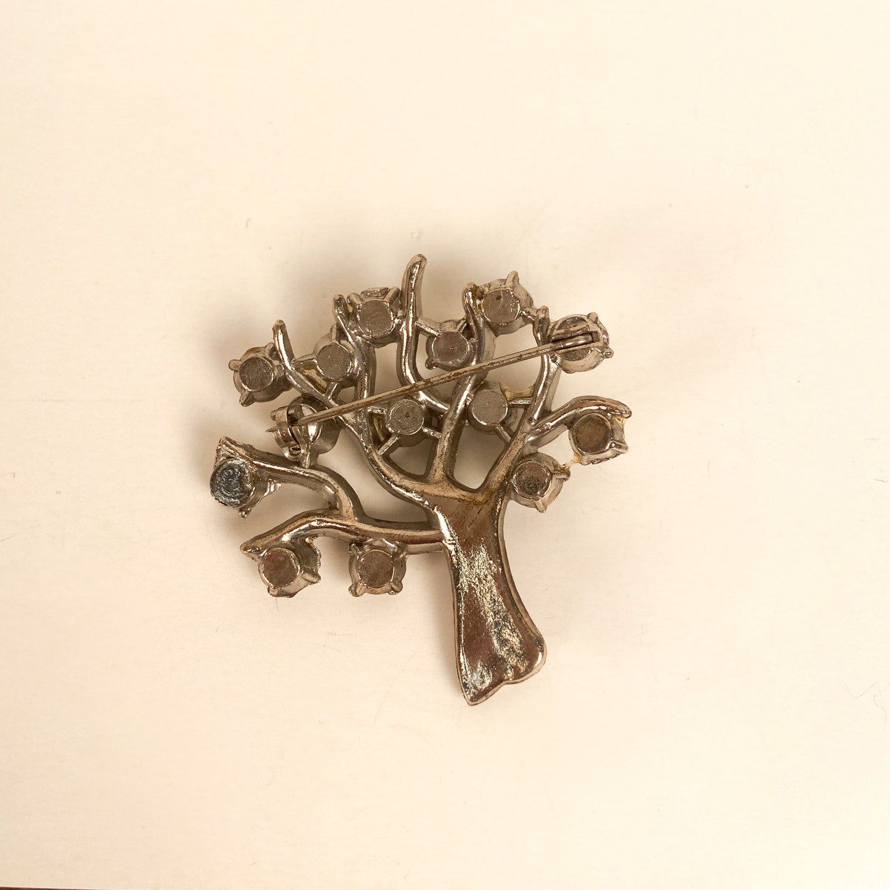 Tree of Life Rhinestone Brooch