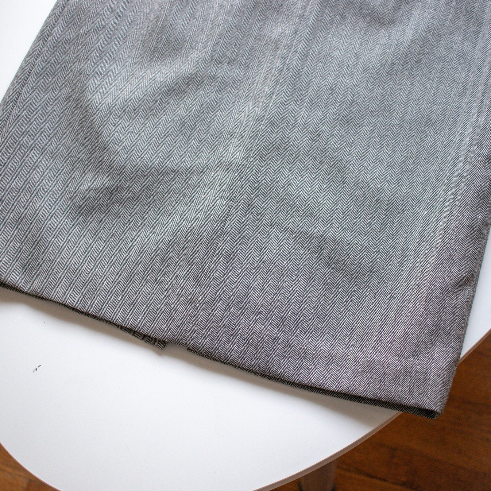 Vintage Long Gray Skirt Wool