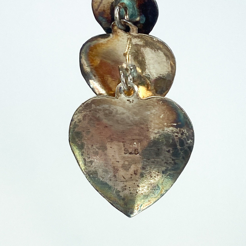 Vintage 90s Heart Dangly Earrings