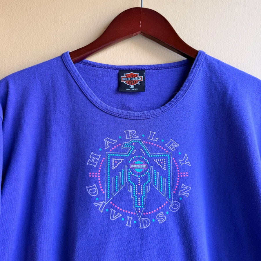 Harley Davidson Black Hills Purple Women's T-Shirt Size Medium