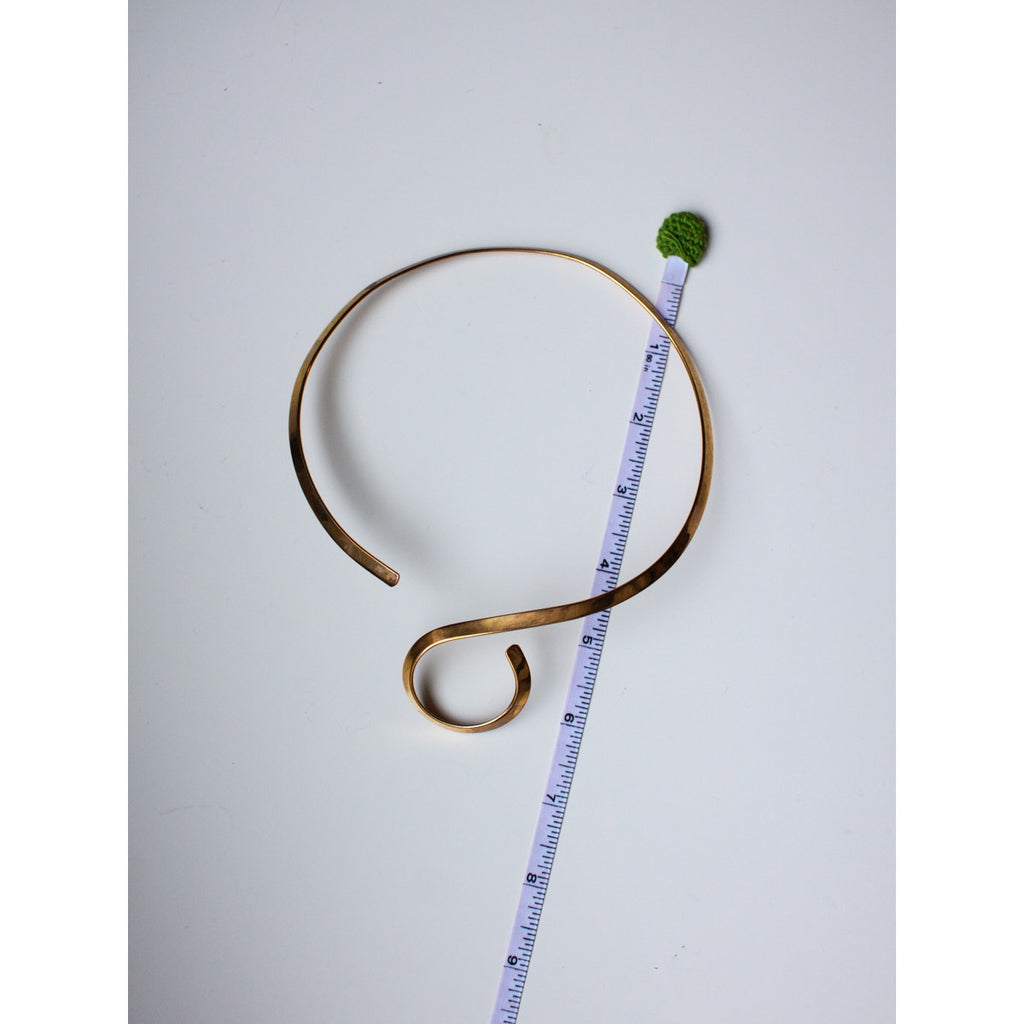 Vintage Brass Choker Necklace