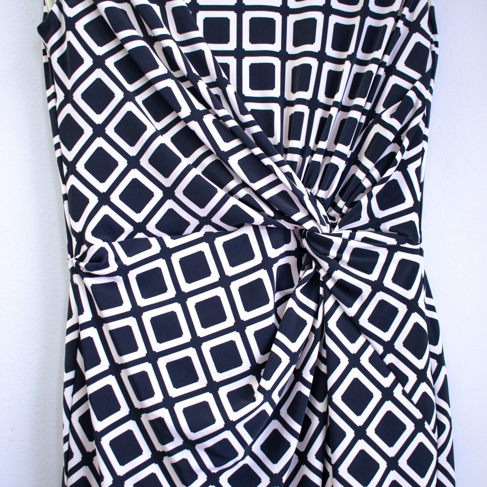 Lauren Ralph Lauren Dress Black & White Geometric Print