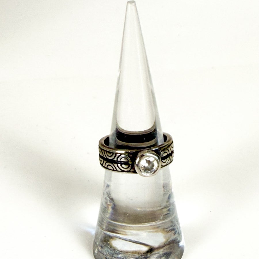 Sterling Silver CZ Ring Size 7