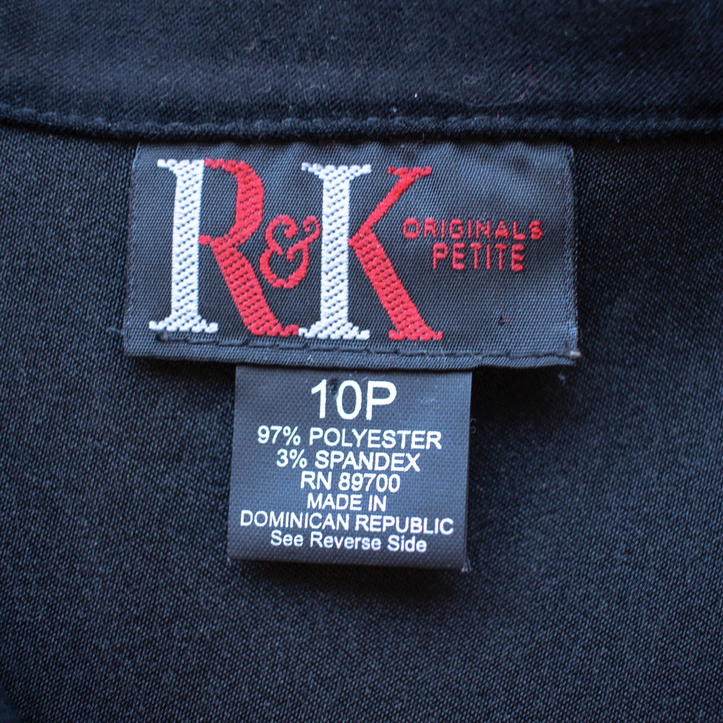 Vintage Earthy Animal Print Button up Size Petite 10