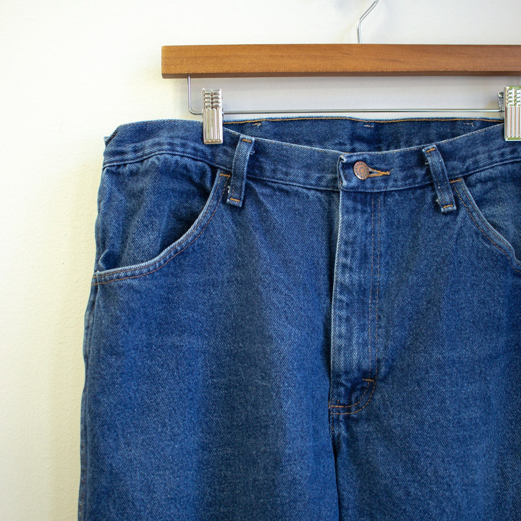 Rustler Straight Fit Dark Wash Jeans Size 36x29