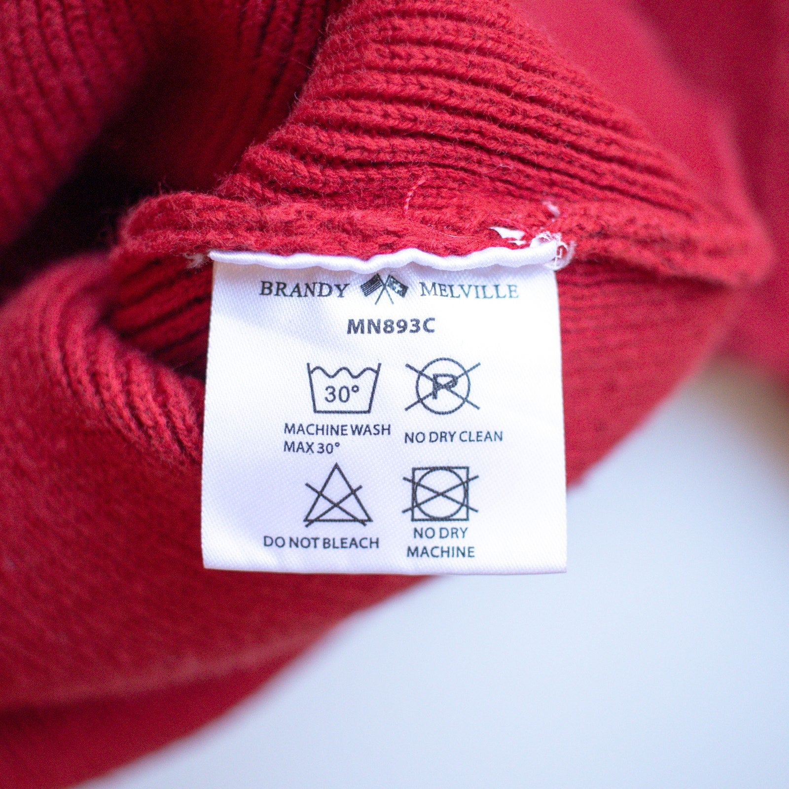 Brandy Melville Racing Stripe Crew Neck Cropped Sweater Size XS/S